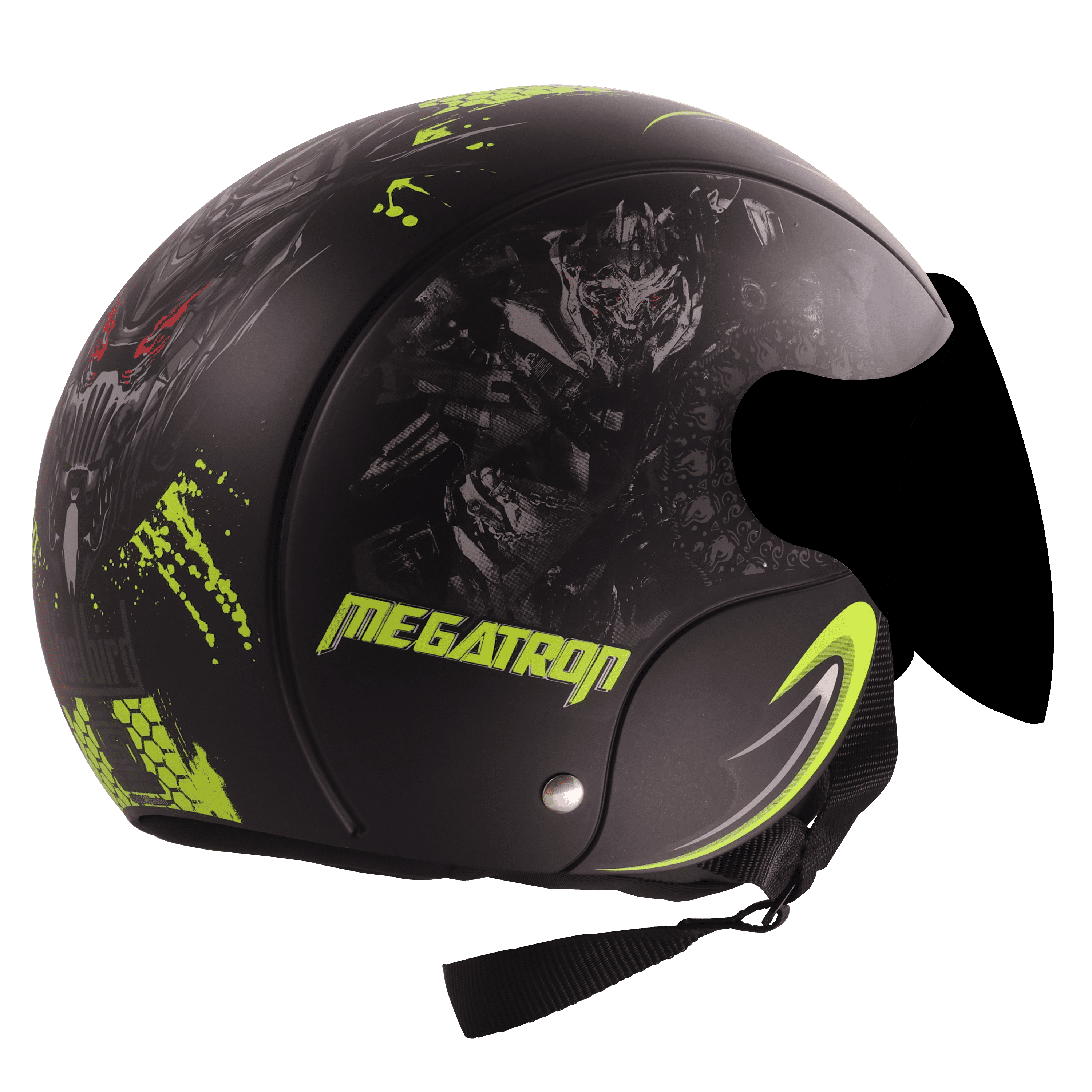 SBH-16 MEGATRON GLOSSY BLACK WITH NEON